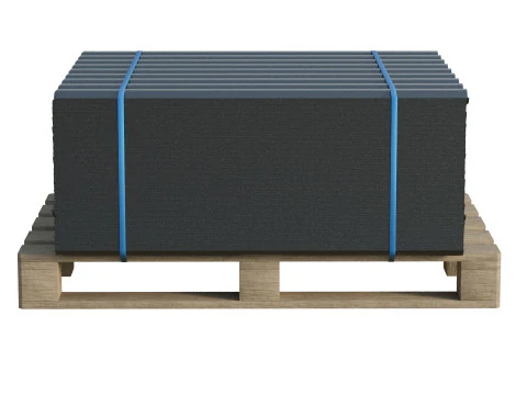 Telhas met&aacute;licas em paletes Modelo 3D