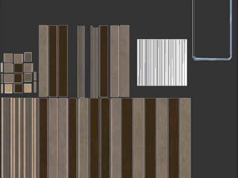 Telhas met&aacute;licas em paletes Modelo 3D