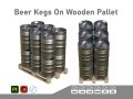 Beer Kegs On Wooden Pallet 3D Модель