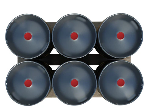 Fusti di birra su pallet di legno Modello 3D