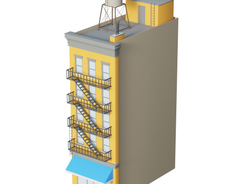 Apartment Building 3 Modelo 3D