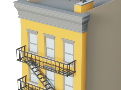 Edificio condominiale 3 Modello 3D