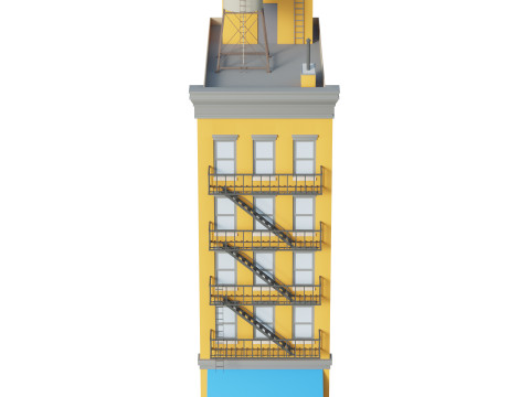 Apartment Building 3 Modelo 3D