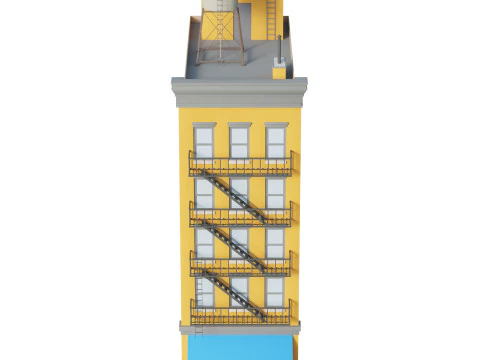 Edificio condominiale 3 Modello 3D