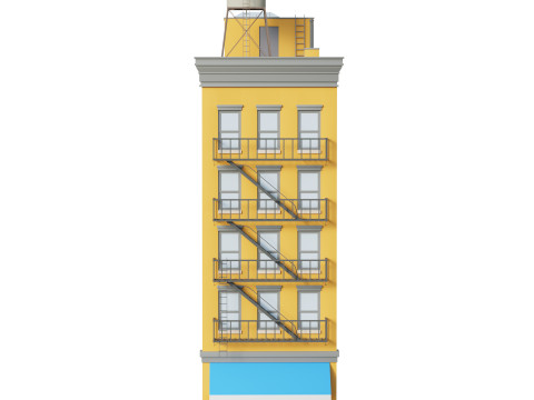 Apartment Building 3 Modelo 3D