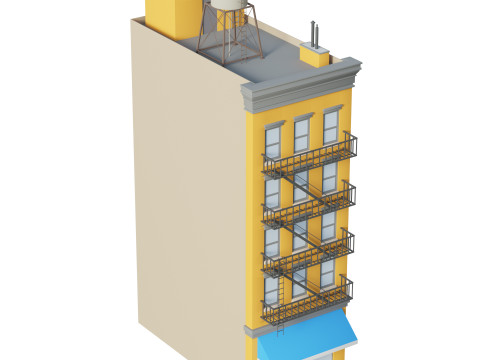 Apartment Building 3 Modelo 3D