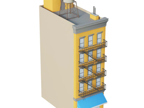 Edificio condominiale 3 Modello 3D