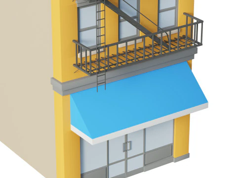 Edificio condominiale 3 Modello 3D