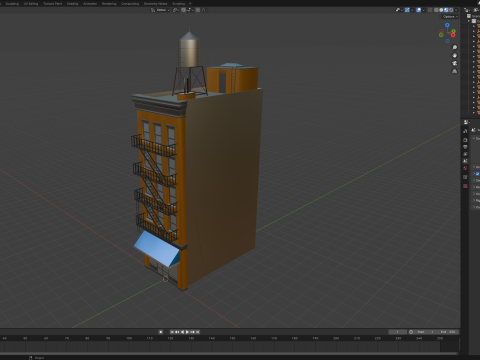 Apartment Building 3 Modelo 3D