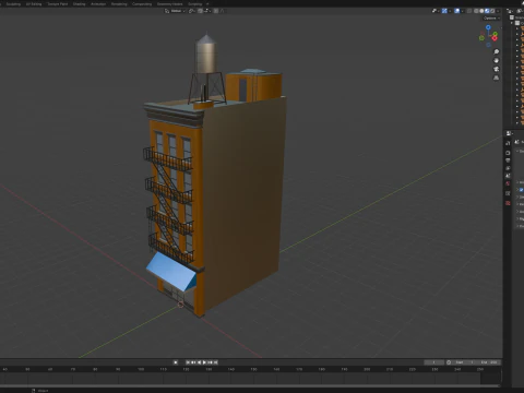 Edificio condominiale 3 Modello 3D