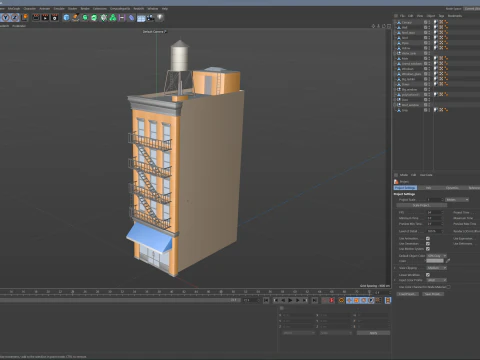 Edificio condominiale 3 Modello 3D