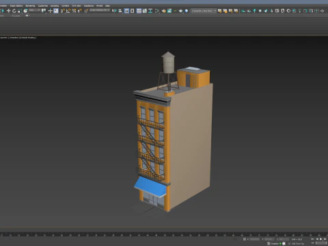 Edificio condominiale 3 Modello 3D