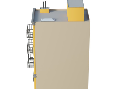Stylized Apartment Building 5 Modèle 3D
