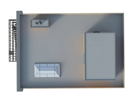 Condominio stilizzato 5 Modello 3D