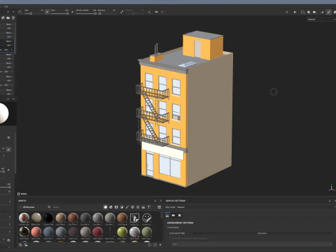 Condominio stilizzato 5 Modello 3D