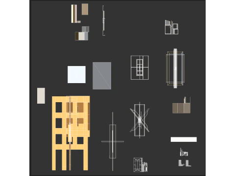 Condominio stilizzato 5 Modello 3D