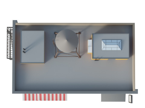 Stylized Apartment Building 6 3D Model