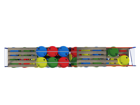 Metal Shelf Pallet Rack And Barrels Modèle 3D