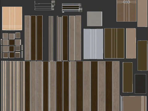Metal Shelf Pallet Rack And Cardboard Boxes 3D Model