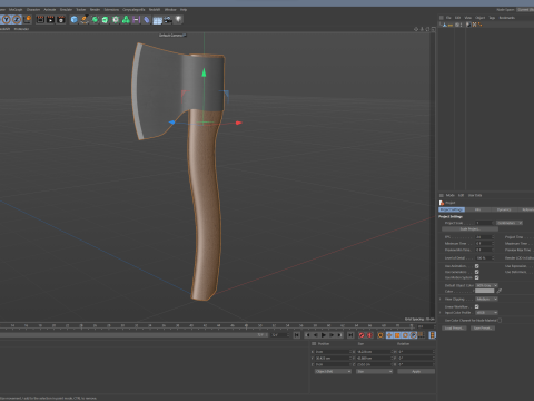 Axe PBR Modello 3D