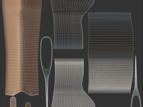 Axe PBR Modello 3D