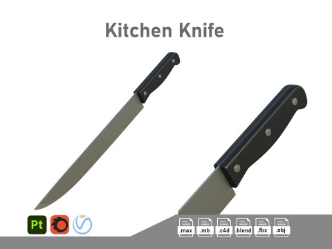 Кухонний ніж 3D Модель