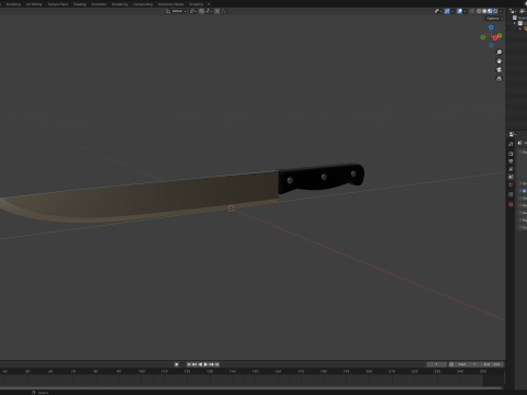 Kitchen Knife 3D Модель
