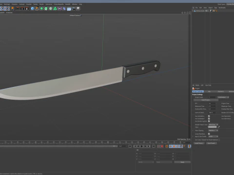 Kitchen Knife 3D Model