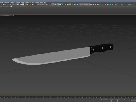 Kitchen Knife 3D Model
