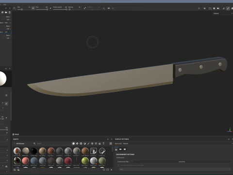 Kitchen Knife 3D Model