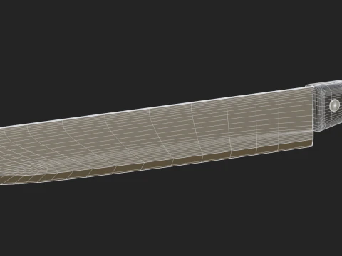 Kitchen Knife 3D Model