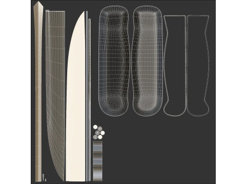Kitchen Knife 3D Model