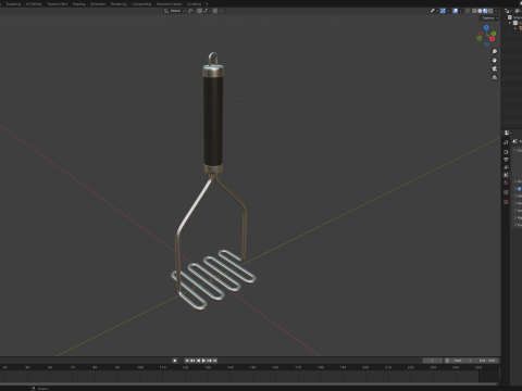 Potato Masher 3D Модель