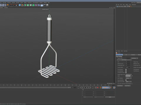 Schiacciapatate Modello 3D