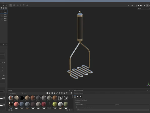 Schiacciapatate Modello 3D