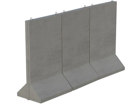 Concrete Construction Materials Collection 3D Model