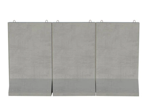 Concrete Construction Materials Collection 3D Model