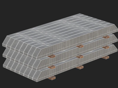 Concrete Construction Materials Collection 3D Model