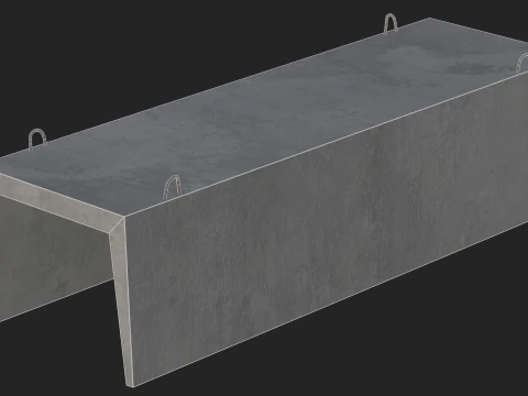 Concrete Construction Materials Collection 3D Model