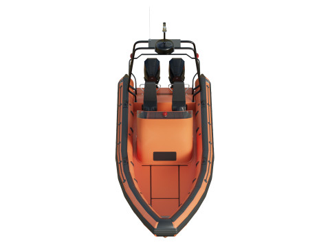 Zodiac Inflatable Lifeboat 3D Model