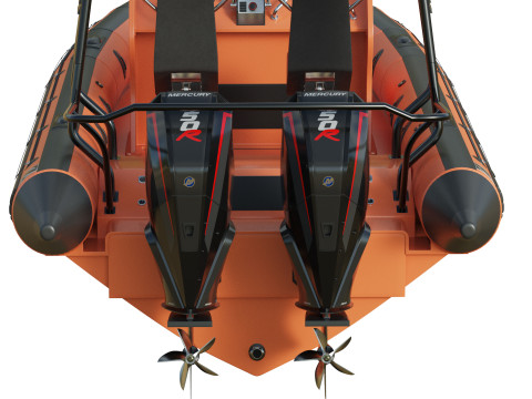 Zodiac Inflatable Lifeboat 3D Model