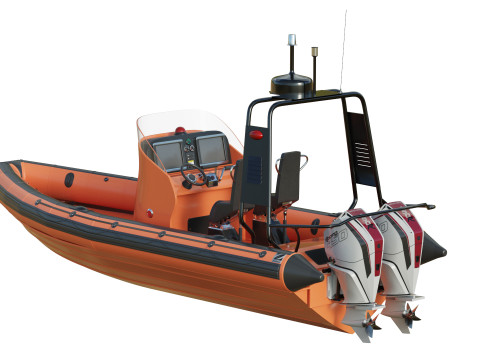 Zodiac Inflatable Lifeboat 3D Model
