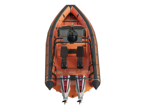 Zodiac Inflatable Lifeboat 3D Model