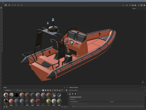 Zodiac Inflatable Lifeboat 3D Model