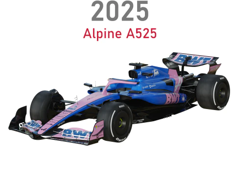 F1 Alpine A525 2025 Model 3D