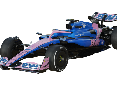F1 Alpine A525 2025 3D Model