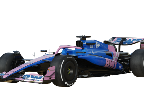 F1 Alpine A525 2025 3D Model