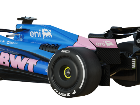 F1 Alpine A525 2025 3D Model