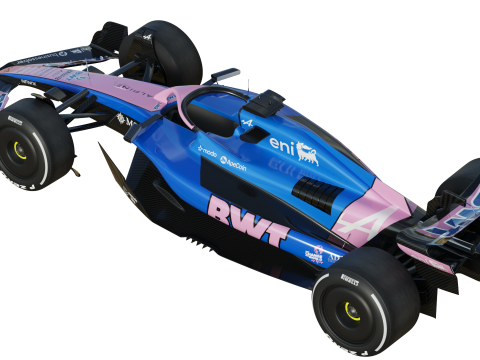 F1 Alpine A525 2025 3D Model