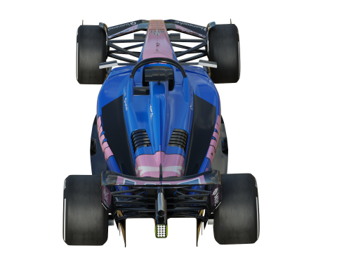 F1 Alpine A525 2025 3D Model